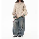 ユニセックス☆フェアリーグリーン ケーブル編みニットカジュアル 万能トップス | 17kg | 詳細画像15 