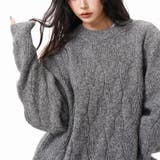 ユニセックス☆フェアリーグリーン ケーブル編みニットカジュアル 万能トップス | 17kg | 詳細画像27 