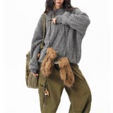 ユニセックス☆フェアリーグリーン ケーブル編みニットカジュアル 万能トップス | 17kg | 詳細画像29 