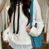 ゆるカワコーデ☆Tシャツ メッシュ切替 細見え フェイクレイヤード | 17kg | 詳細画像6