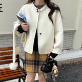 ゆるカワコーデ☆スカーフ付き デザイン性 上品 ウールコート | 17kg | 詳細画像8 