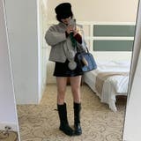 ゆるカワコーデ☆スカーフ付き デザイン性 上品 ウールコート | 17kg | 詳細画像10 