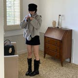 ゆるカワコーデ☆スカーフ付き デザイン性 上品 ウールコート | 17kg | 詳細画像13 