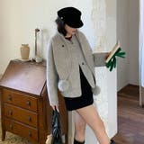 ゆるカワコーデ☆スカーフ付き デザイン性 上品 ウールコート | 17kg | 詳細画像15 