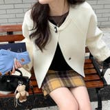 ゆるカワコーデ☆スカーフ付き デザイン性 上品 ウールコート | 17kg | 詳細画像29 