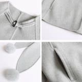 ゆるカワコーデ☆スカーフ付き デザイン性 上品 ウールコート | 17kg | 詳細画像35 