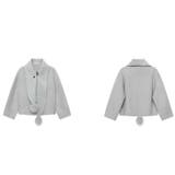 ゆるカワコーデ☆スカーフ付き デザイン性 上品 ウールコート | 17kg | 詳細画像36 