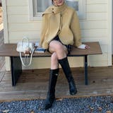 ゆるカワコーデ☆スカーフ付き デザイン性 上品 ウールコート | 17kg | 詳細画像44 