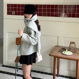 ゆるカワコーデ☆スカーフ付き デザイン性 上品 ウールコート | 17kg | 詳細画像56 