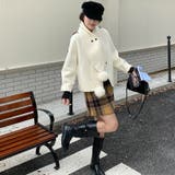 ゆるカワコーデ☆スカーフ付き デザイン性 上品 ウールコート | 17kg | 詳細画像61 