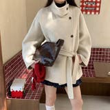 ベージュ | リラックスコレクター☆スタンドカラー ウール ダブルフェイス コート | 17kg