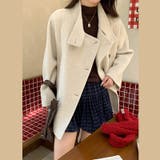 リラックスコレクター☆スタンドカラー ウール ダブルフェイス コート | 17kg | 詳細画像14 