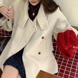 リラックスコレクター☆スタンドカラー ウール ダブルフェイス コート | 17kg | 詳細画像15 