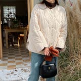 ベージュ | 気負わず快適☆キルティング切替 軽量 中綿 ジャケット | 17kg