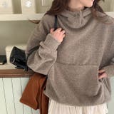 ブラウン | リラックスコレクター☆ゆったり保温 フード付きスウェットパーカー | 17kg