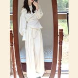 甘辛系ガールズ ワンショルダー風トップス＋カジュアルきれいめスラックス2点セット | 17kg | 詳細画像1 