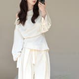 甘辛系ガールズ ワンショルダー風トップス＋カジュアルきれいめスラックス2点セット | 17kg | 詳細画像3 