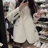 ゆるカワコーデ☆上品エレガントウール混テーラードコート | 17kg | 詳細画像10 