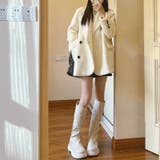 ゆるカワコーデ☆上品エレガントウール混テーラードコート | 17kg | 詳細画像11 