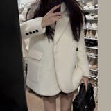 ゆるカワコーデ☆上品エレガントウール混テーラードコート | 17kg | 詳細画像12 