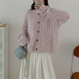 やさしい雰囲気☆透かし編みニットカーディガン | 17kg | 詳細画像4