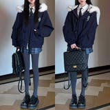 気負わず快適☆中綿ジャケットショート丈 ボア切替 | 17kg | 詳細画像13 