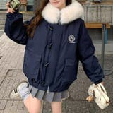 気負わず快適☆中綿ジャケットショート丈 ボア切替 | 17kg | 詳細画像16 