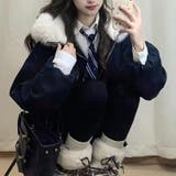 気負わず快適☆中綿ジャケットショート丈 ボア切替 | 17kg | 詳細画像4 