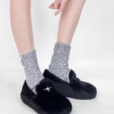 立体ケーブル編みニットソックスミドル丈 ウールソックス | 17kg | 詳細画像10 