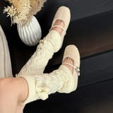 ソックス付きファーシューズワンストラップ ドットソール | 17kg | 詳細画像14 