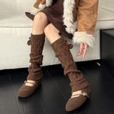 ソックス付きファーシューズワンストラップ ドットソール | 17kg | 詳細画像19 