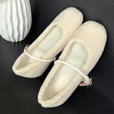 ホワイト | ソックス付きファーシューズワンストラップ ドットソール | 17kg