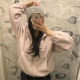 ピンク | ゆるカワコーデ☆ボアフリース フード付きスウェットアウター | 17kg