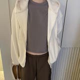 ゆるカワコーデ☆ボアフリース フード付きスウェットアウター | 17kg | 詳細画像5 