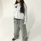 甘辛系ガールズ☆縦ストライプ×ウィング刺繍 ルーズストレートパンツ | 17kg | 詳細画像3 