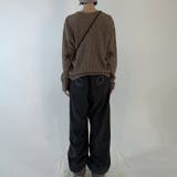 甘辛系ガールズ☆縦ストライプ×ウィング刺繍 ルーズストレートパンツ | 17kg | 詳細画像11 