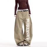 ユニセックス プリント入りバナナシルエットワークデニム ハイストリート | 17kg | 詳細画像2 