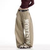 ユニセックス プリント入りバナナシルエットワークデニム ハイストリート | 17kg | 詳細画像8 