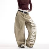 ユニセックス プリント入りバナナシルエットワークデニム ハイストリート | 17kg | 詳細画像11 