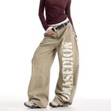 ユニセックス プリント入りバナナシルエットワークデニム ハイストリート | 17kg | 詳細画像12 