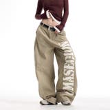 ユニセックス プリント入りバナナシルエットワークデニム ハイストリート | 17kg | 詳細画像4 