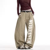 ユニセックス プリント入りバナナシルエットワークデニム ハイストリート | 17kg | 詳細画像5 