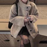 ゆるカワコーデ☆スタンドカラー ムートン一体型ボアアウター | 17kg | 詳細画像2 