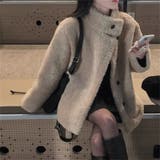 ゆるカワコーデ☆スタンドカラー ムートン一体型ボアアウター | 17kg | 詳細画像8 