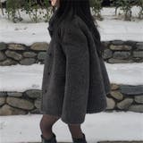 ゆるカワコーデ☆スタンドカラー ムートン一体型ボアアウター | 17kg | 詳細画像11 