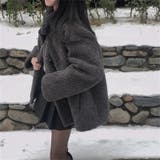 ゆるカワコーデ☆スタンドカラー ムートン一体型ボアアウター | 17kg | 詳細画像12 