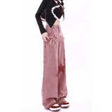 甘辛系ガールズ☆五つ星刺繍 フリンジ加工 ローウエスト デニムワイドパンツ | 17kg | 詳細画像6 