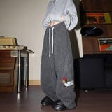 グレー | 気負わず快適☆ボア裏地 中綿パンツカジュアルパンツ | 17kg