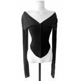 ブラック | 甘辛系ガールズ☆配色切替早春向けイレギュラーTシャツ | 17kg