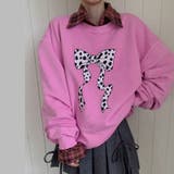 甘辛系ガールズ☆リボンプリント プルオーバースウェット | 17kg | 詳細画像1 